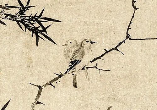 解锁《棘竹幽禽图》:元代艺术殿堂里的隐秘瑰宝 历代国画 第8张-墨韵书香