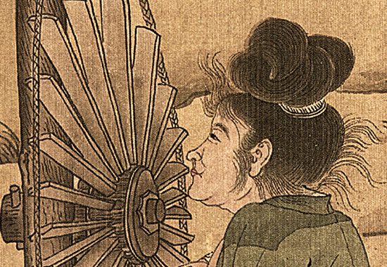 从王居正的《纺车图》看北宋：繁华背后的民间真实生活 历代国画 第8张