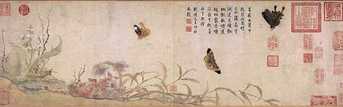 北宋赵昌《写生蛱蝶图》赏析 “写生花鸟画的典范” 历代国画 第1张
