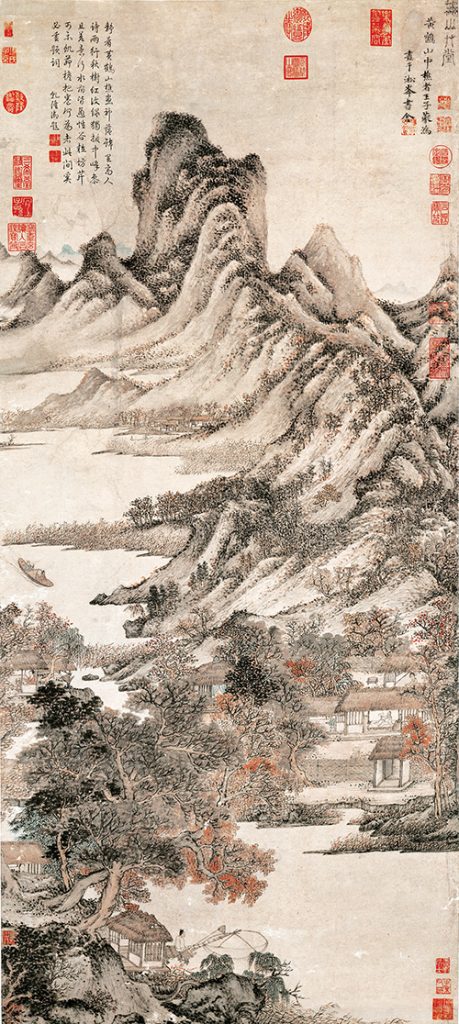 元·王蒙《秋山草堂图》赏析 对自然的敬畏和对宁静生活的追求 历代国画 第3张