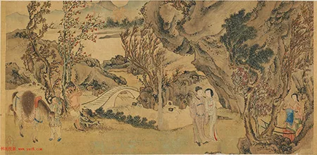 从《莺莺传》到《西厢记》：仇英笔下的爱情传奇 历代国画 第10张