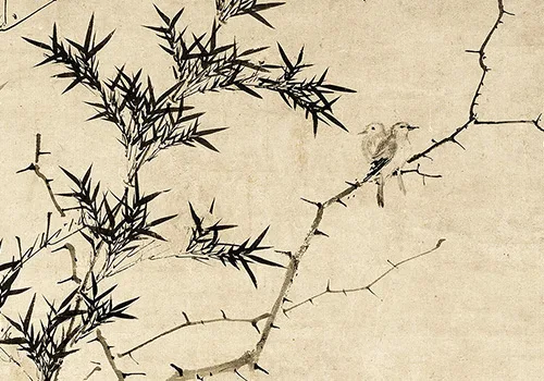 解锁《棘竹幽禽图》:元代艺术殿堂里的隐秘瑰宝 历代国画 第4张-墨韵书香