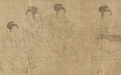 穿越千年,走进周文矩《宫中图》的宫廷生活场景 历代国画 第1张-墨韵书香