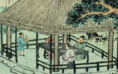 一幅画，道尽明代文人的秋日雅趣：《盆菊幽赏图卷》的细腻描摹 历代国画 第1张