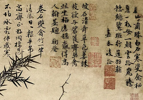 解锁《棘竹幽禽图》:元代艺术殿堂里的隐秘瑰宝 历代国画 第3张-墨韵书香
