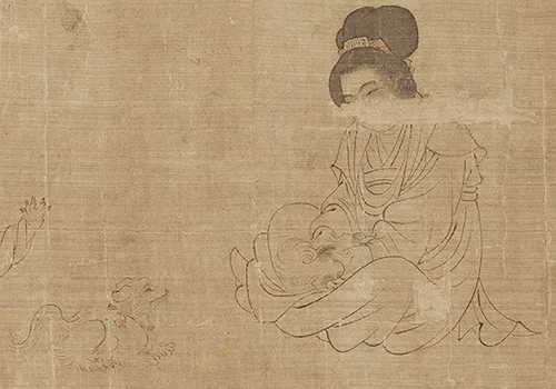 穿越千年,走进周文矩《宫中图》的宫廷生活场景 历代国画 第14张-墨韵书香