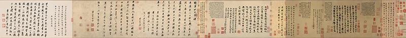 最疯题跋 + 最狂盖章之最！这副古画堪称文物界的话痨精 + 印章控 书画知识 第5张