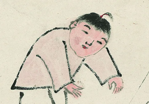 战乱年代的 “天真” 画：齐白石笔下五个玩风筝的小孩，道尽中国人的苦与盼 历代国画 第2张