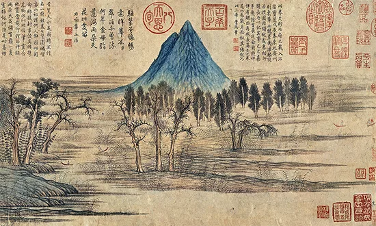 最疯题跋 + 最狂盖章之最！这副古画堪称文物界的话痨精 + 印章控 书画知识 第6张