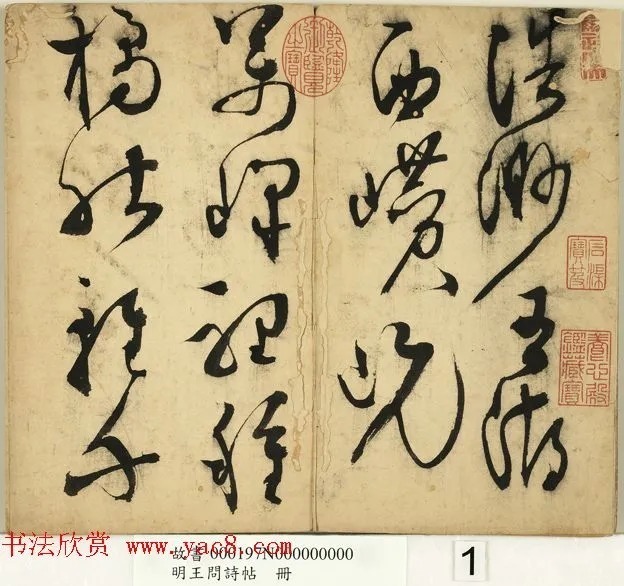 明代王问草书诗帖册 历代书法 第2张-墨韵书香 明代王问草书诗帖册 历代书法 第2张