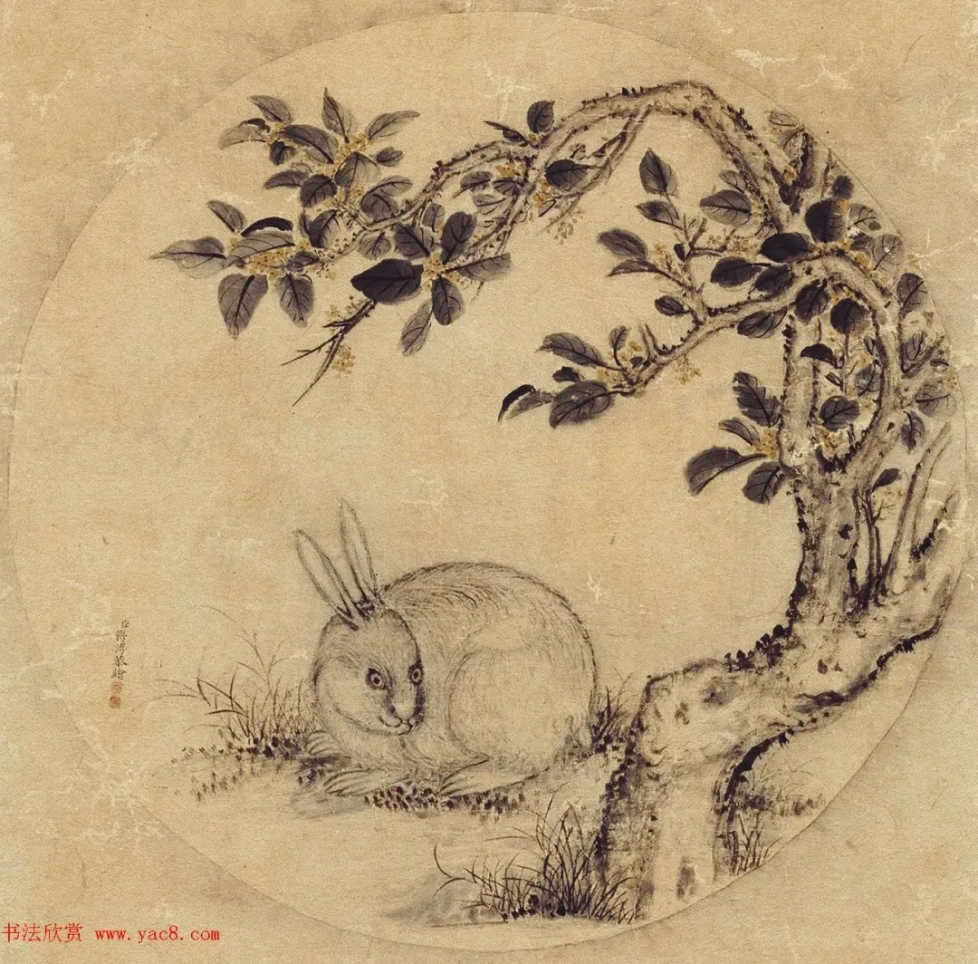 乾隆与5位大臣题诗月中桂兔图 历代书法 第5张-墨韵书香 乾隆与5位大臣题诗月中桂兔图 历代书法 第5张