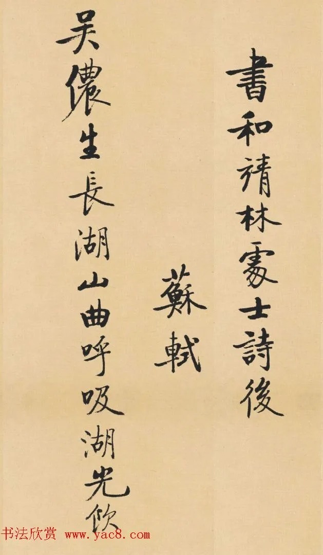 启功临写苏轼诗文帖四首 历代书法 第17张-墨韵书香 启功临写苏轼诗文帖四首 历代书法 第17张