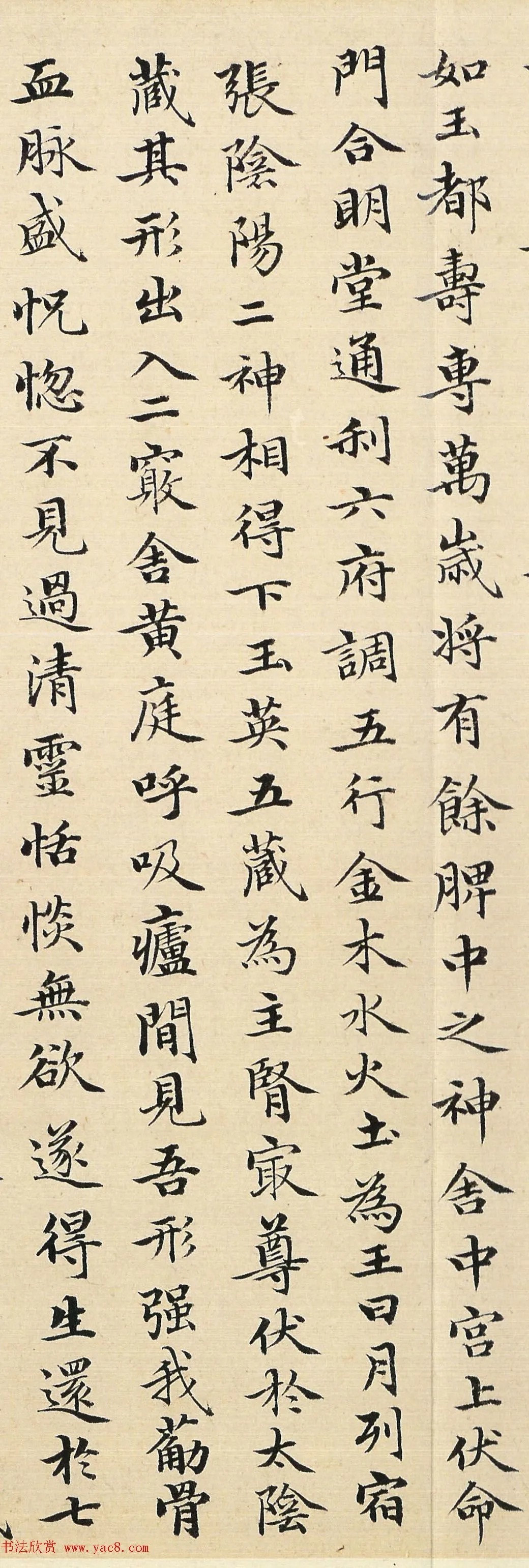 赵孟頫48岁小楷临《黄庭经》(高清) 历代书法 第10张-墨韵书香 赵孟頫48岁小楷临《黄庭经》(高清) 历代书法 第10张