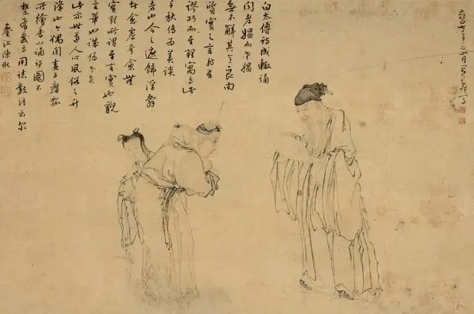 黄慎的人物画，表露出异常强烈的美学性格 书画知识 第2张