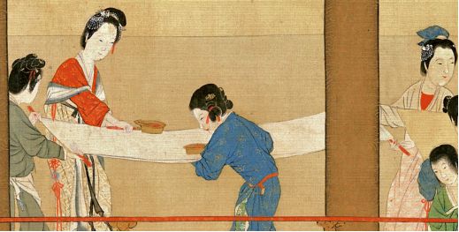 未央春事：《汉宫春晓图》中的21处静谧与灵动｜古画里的故事 书画知识 第18张