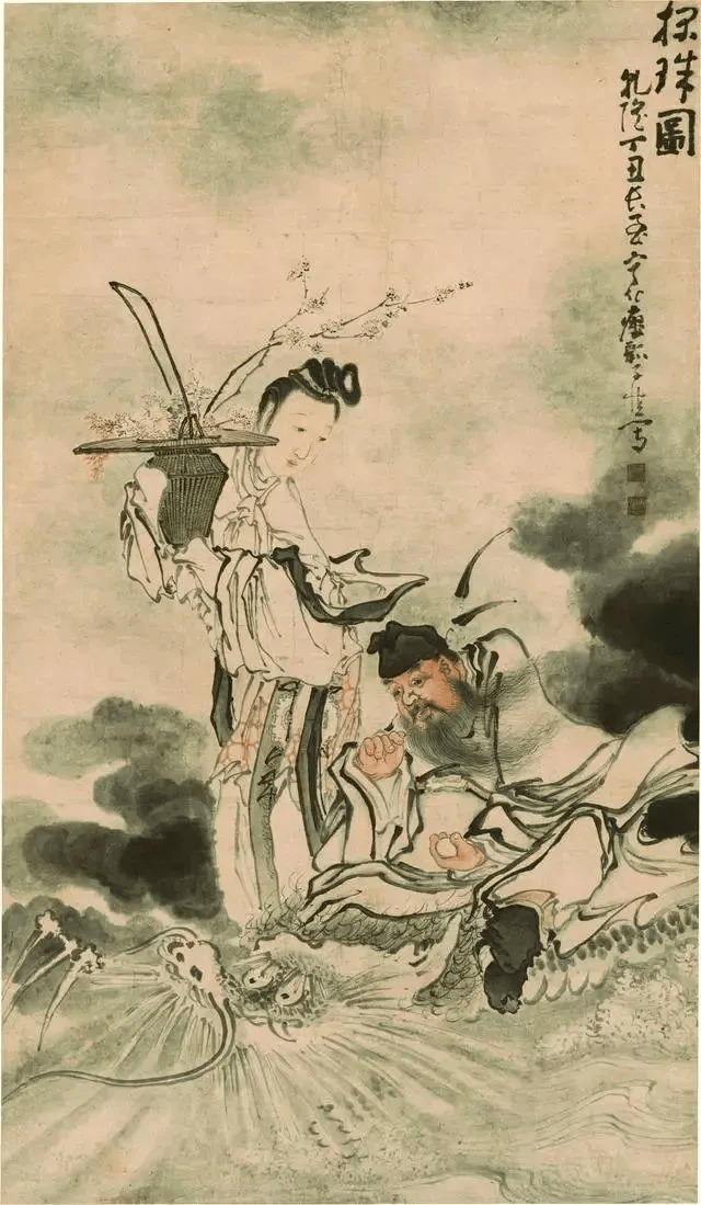 黄慎的人物画，表露出异常强烈的美学性格 书画知识 第9张