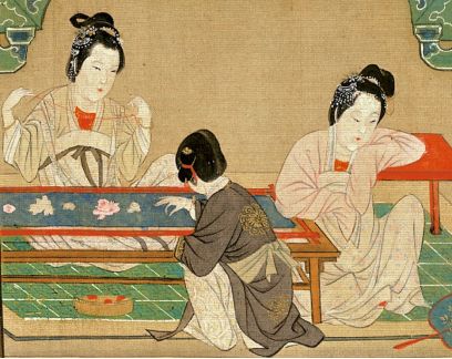 未央春事：《汉宫春晓图》中的21处静谧与灵动｜古画里的故事 书画知识 第17张