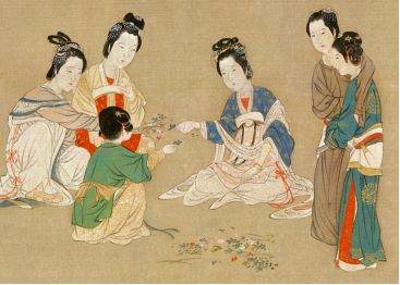 未央春事：《汉宫春晓图》中的21处静谧与灵动｜古画里的故事 书画知识 第14张