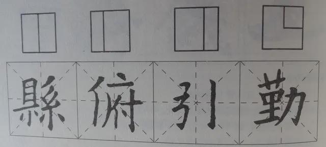 书法结构练习，换个方法试试？ 书画知识 第4张