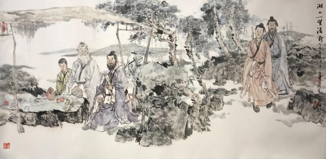 董文运用笔墨刻画人物的独特性 书画知识 第1张