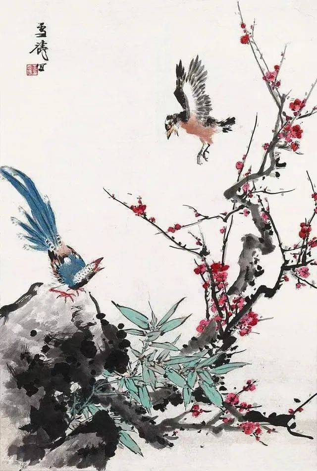 画梅点苔有两个作用 书画知识 第1张
