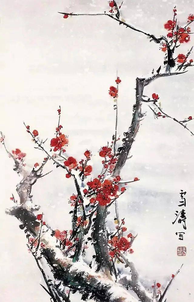 画梅点苔有两个作用 书画知识 第6张