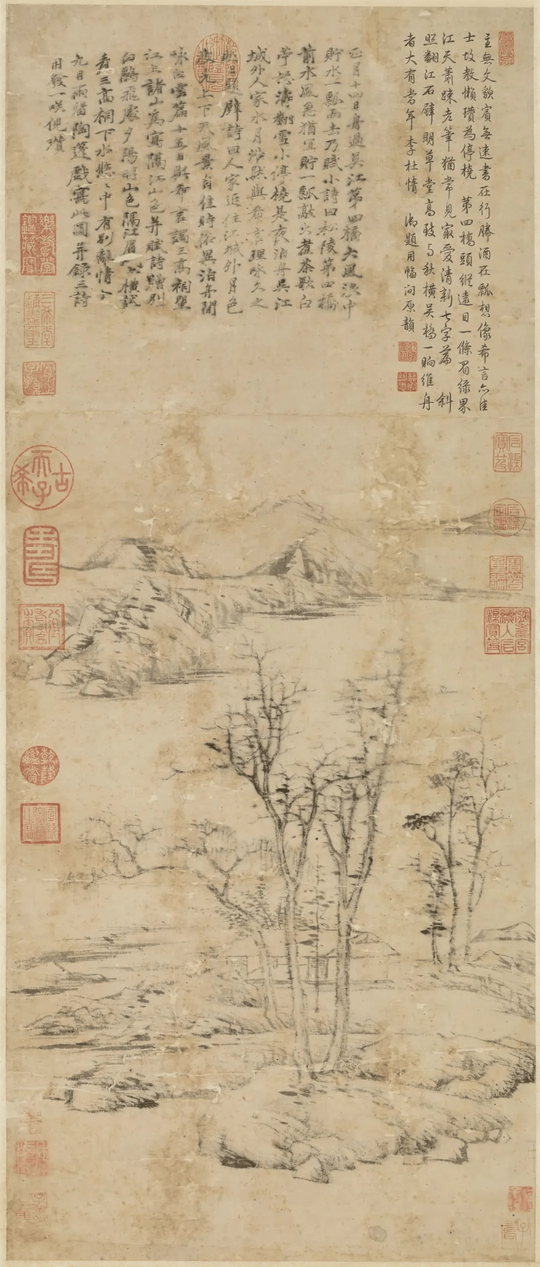 倪瓒晚年山水画中的禅宗美学思想 书画知识 第6张