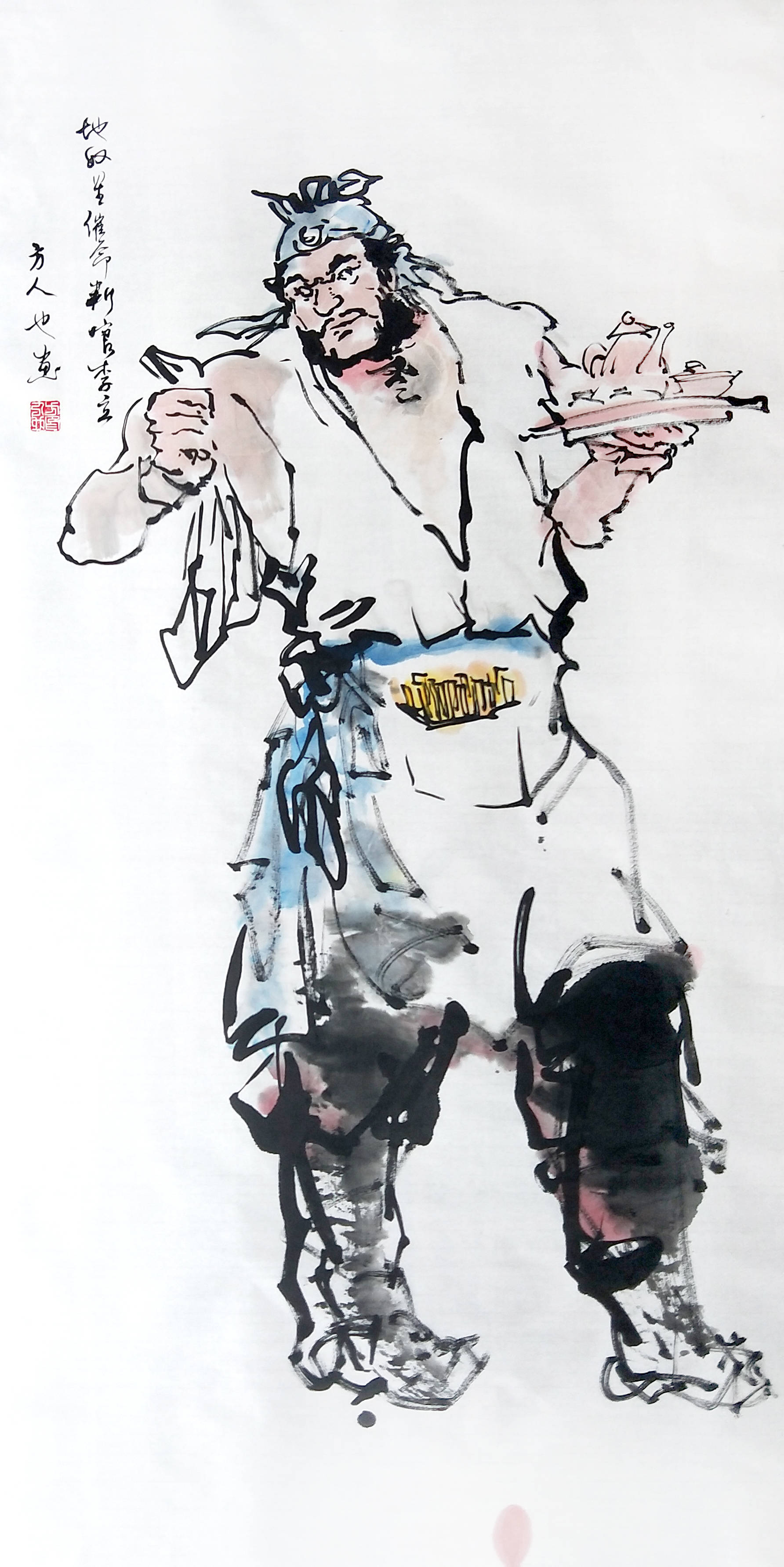解析方人也国画《108 将》中的人物神韵 书画知识 第4张