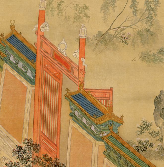 未央春事：《汉宫春晓图》中的21处静谧与灵动｜古画里的故事 书画知识 第2张