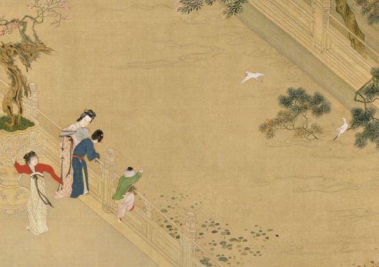 未央春事：《汉宫春晓图》中的21处静谧与灵动｜古画里的故事 书画知识 第3张