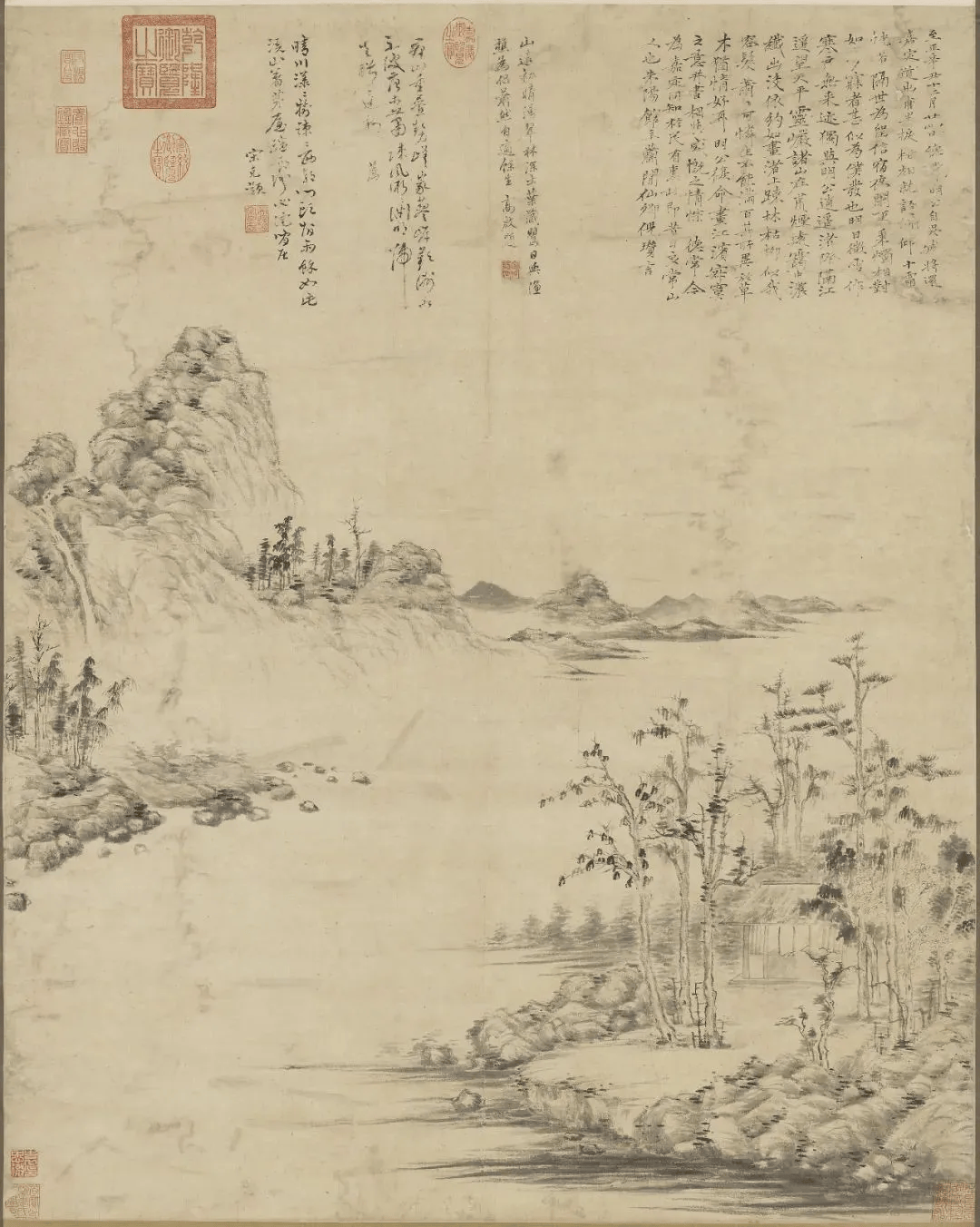 倪瓒晚年山水画中的禅宗美学思想 书画知识 第4张