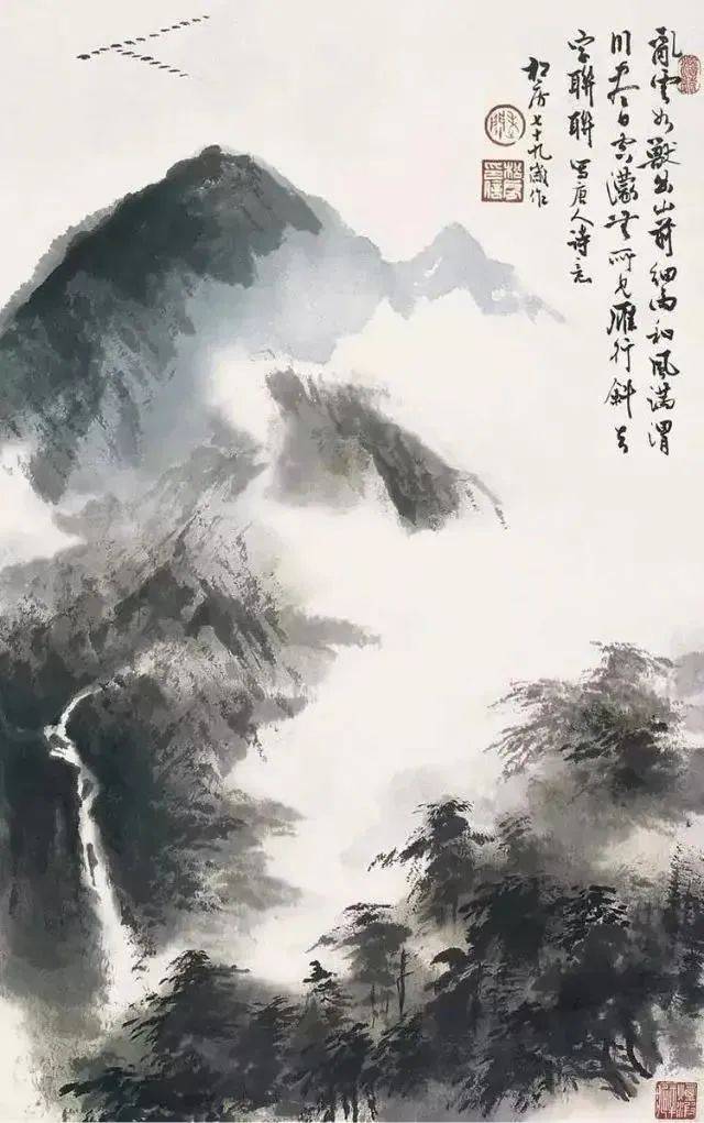关松房的山水画，气势十足！ 名人名家 第1张