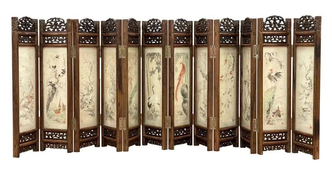 王雪涛花鸟十二条屏：清新活泼、生意盎然！ 名人名家 第2张