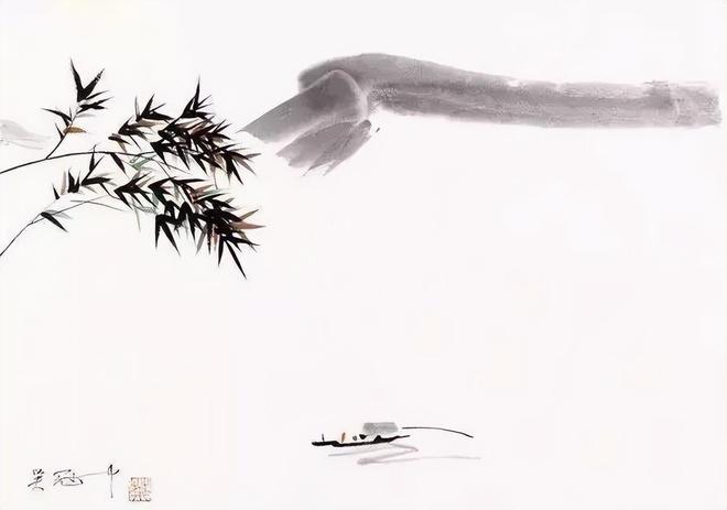 吴冠中笔下的小船，意境深远 名人名家 第2张