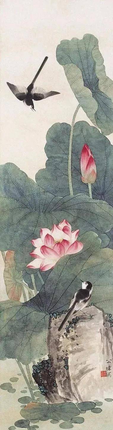 花鸟大师田世光画荷，太漂亮啦！ 名人名家 第9张