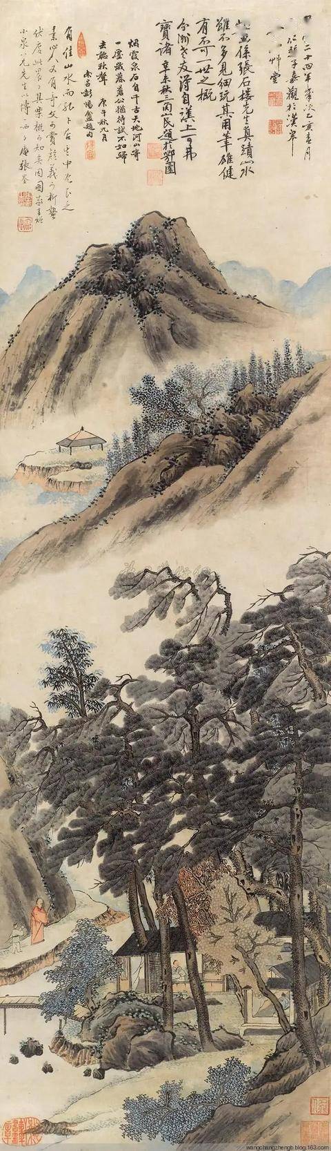清代张崟山水画作品 名人名家 第17张
