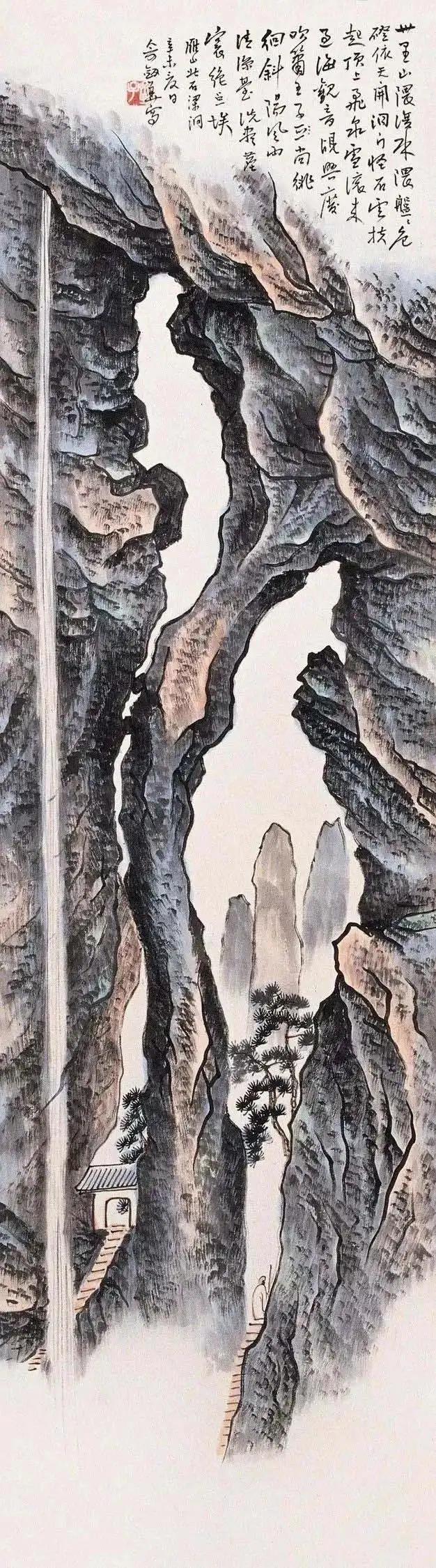 俞剑华山水画，笔墨苍劲，意境悠远 名人名家 第9张