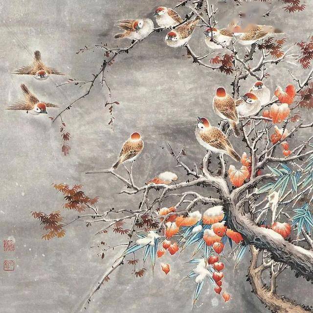 颜伯龙花鸟画艺术：工写交融下的自然之美与情感共鸣 名人名家 第5张