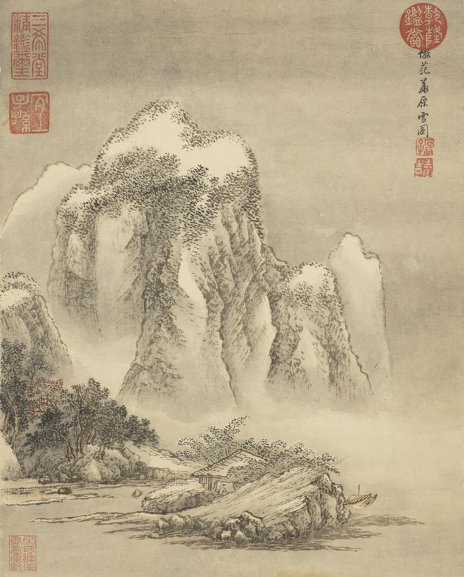 王翚晚年仿古山水册，笔底时有新意 名人名家 第16张