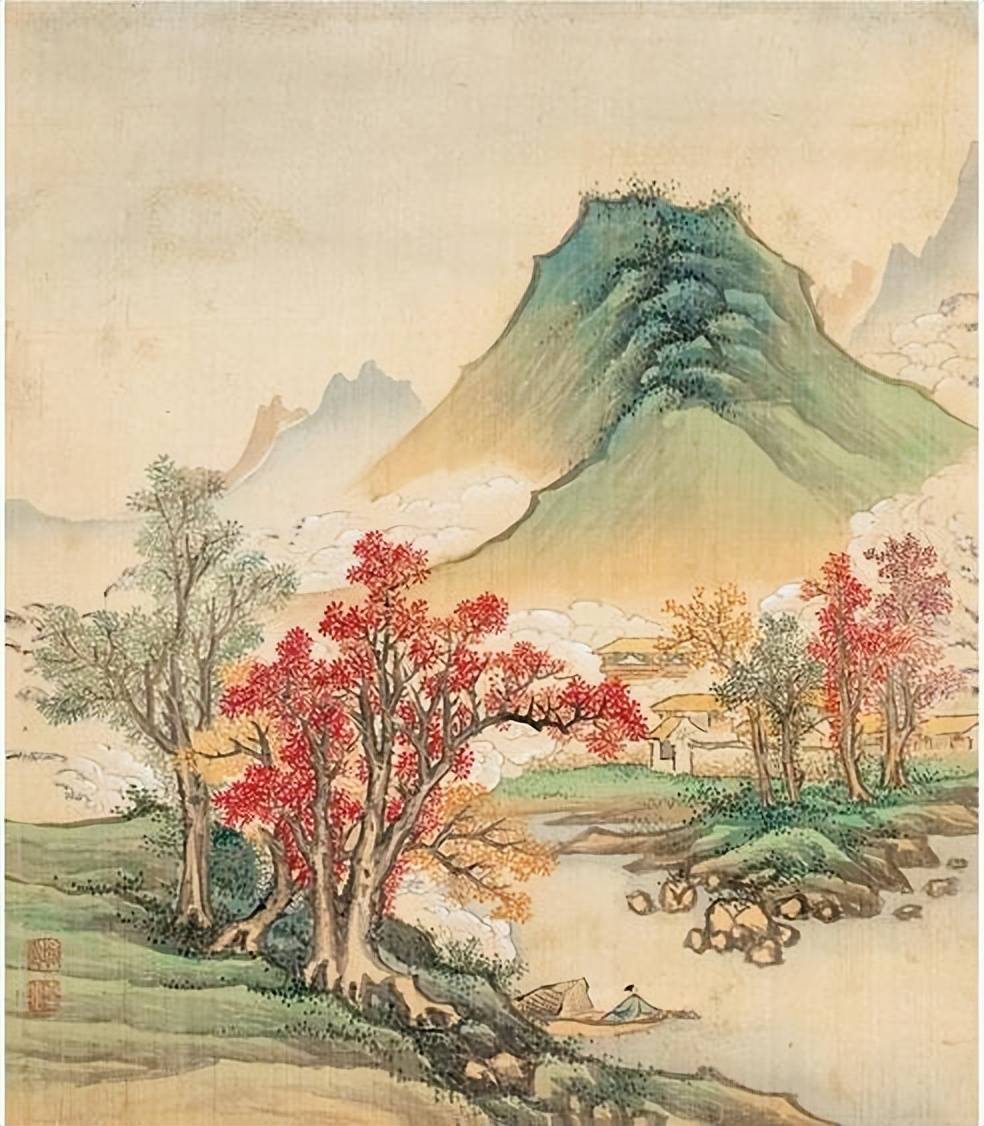 清代画家章堃《山水册》︱简约细腻，淡雅别致的画作 名人名家 第1张