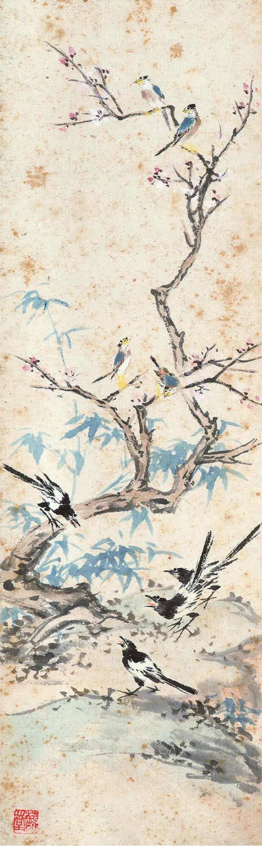 王雪涛花鸟十二条屏：清新活泼、生意盎然！ 名人名家 第11张