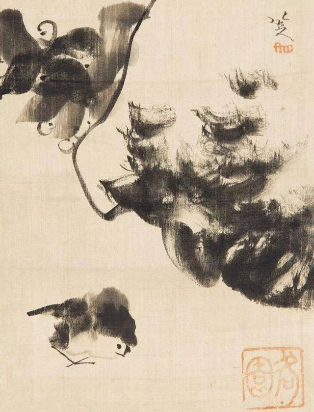 八大山人花鸟：面貌独特，笔墨取胜！ 名人名家 第14张