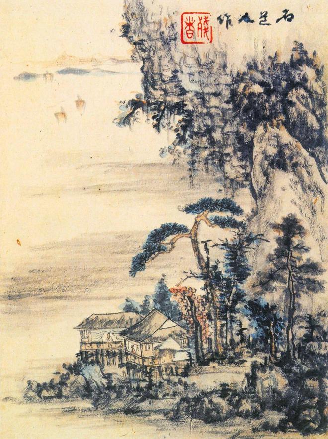 髡 残:一个画僧的山水，苍茫深邃 名人名家 第11张