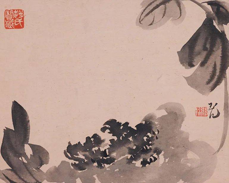 陈撰:寥寥几笔的花卉，格调超逸 名人名家 第25张