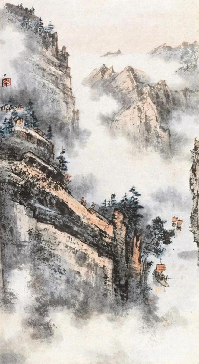 陶一清笔下的云烟山水，唯美至极 名人名家 第4张