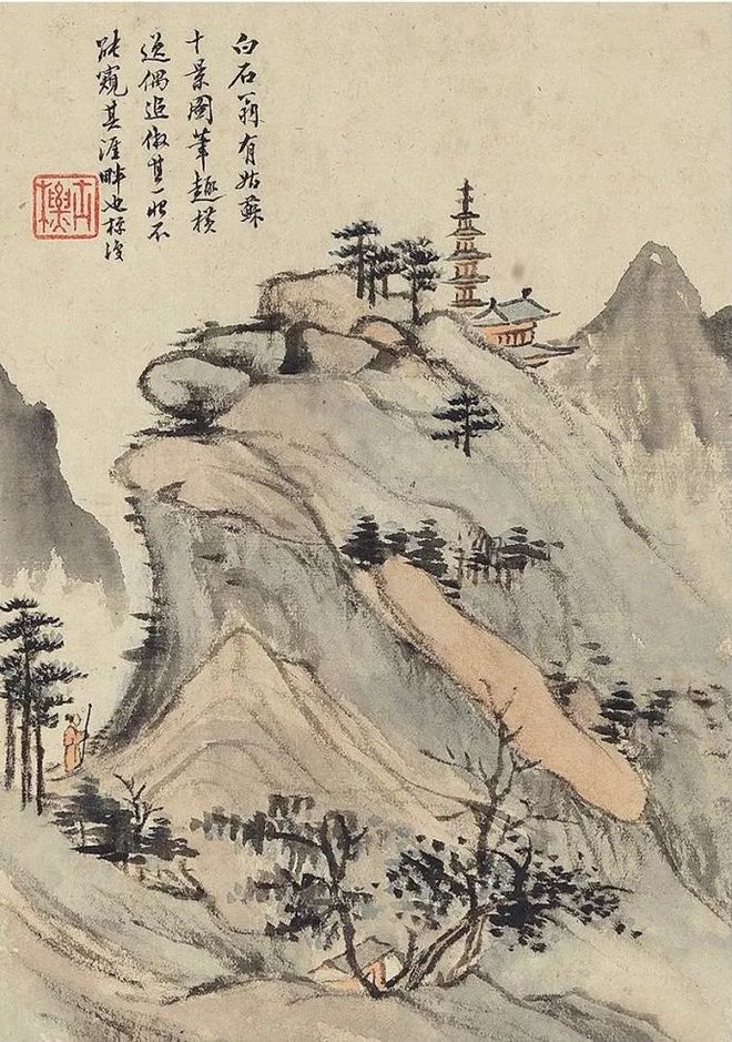 查士标画山水，用笔疏简，意境清旷 名人名家 第7张