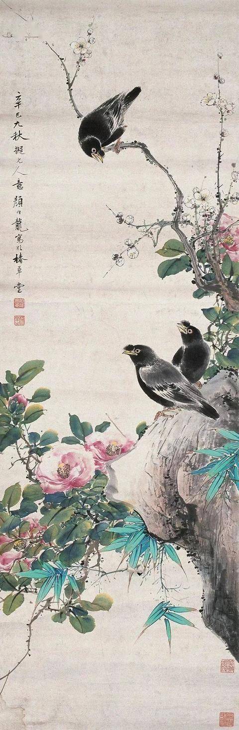 颜伯龙花鸟画艺术：工写交融下的自然之美与情感共鸣 名人名家 第71张