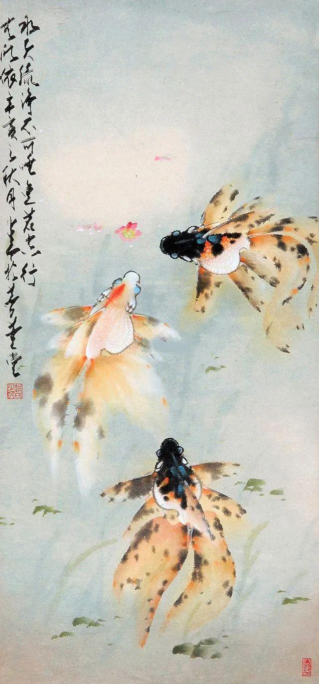 花鸟大师赵少昂，画鱼也精彩 名人名家 第6张
