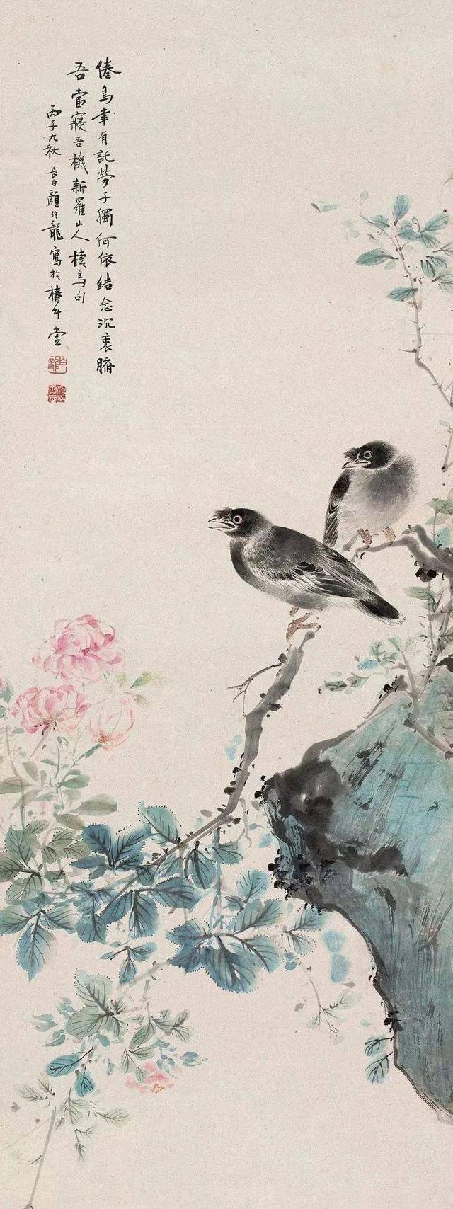 颜伯龙花鸟画艺术：工写交融下的自然之美与情感共鸣 名人名家 第60张