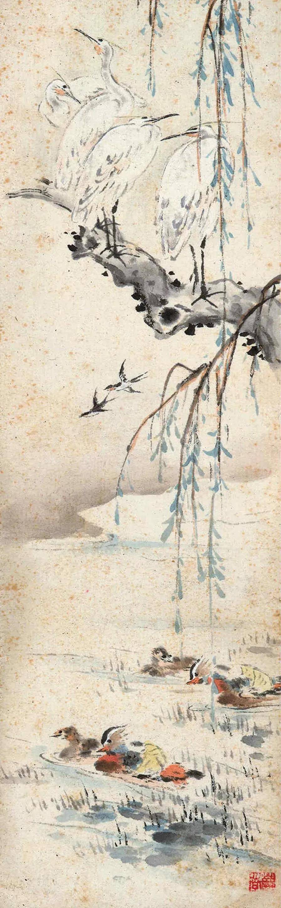 王雪涛花鸟十二条屏：清新活泼、生意盎然！ 名人名家 第8张